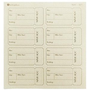 Bộ 24 Nhãn Vở C - Linh Lan