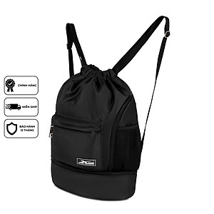 Balo Thể Thao Dây Rút Xbags Wisdom XB 6004 – Balo Dây Rút Chống Nước, Màu Đen Cá Tính, Thiết Kế Năng Động Tiện Dụng!