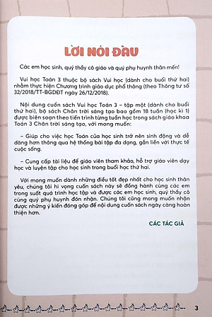 Vui Học Toán 3 - Tập 1 (Bộ Chân Trời Sáng Tạo)