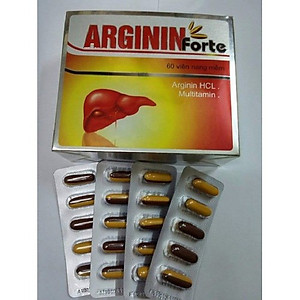 Viên Uống Bổ Gan Arginin Forte - Bảo Vệ Gan - Giúp Thanh Nhiệt Mát Gan - Giải Độc Cơ Thể - Hộp 60 Viên