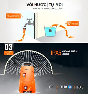 Máy Xịt Rửa Xe Cao Áp Rửa Xe Bọt Tuyết YILI 220V 1400W 90Bar Nhỏ Gọn Mạnh Mẽ Máy Rửa Xe Gia Đình