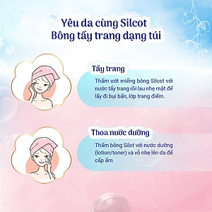 Bộ 3 Hộp Silcot Bông Trang Điểm (bông tẩy trang) Nhật Bản Cao Cấp (66 Miếng/Hộp)