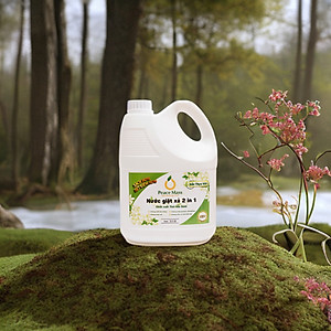 Nước Giặt Xả Gốc Thực Vật 2in1 Peace Mass (Thuộc nhóm Sản phẩm Lành tính)Can 3.6l