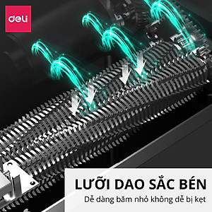 Máy Hủy Tài Liệu 15L Cao Cấp Deli - Máy Huỷ Giấy 15 Lít Phù Hợp Cho Bảo Mật Giấy Tờ Trong Doanh Nghiệp, Văn Phòng, Nhà Trường - Hàng Chính Hãng - ET023