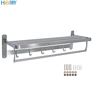Kệ để khăn tắm quần áo đa năng gắn tường inox 304 Hobby Home Decor GTK