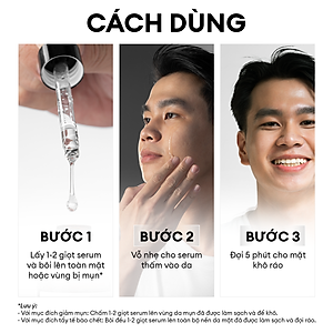 Serum Men Stay Simplicity cho da mụn giúp làm dịu, khô cồi cho nam Calm Skin Relief Facial Serum 30ml