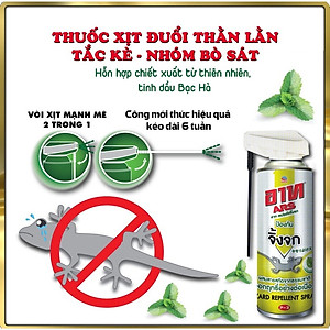 Chai Xịt Đuổi Thằn Lằn - Thạch Sùng, Tắc Kè, Nhóm Bò Sát Và Rắn. Ars Lizard Repellent Spray. Số 1 Nhật Bản