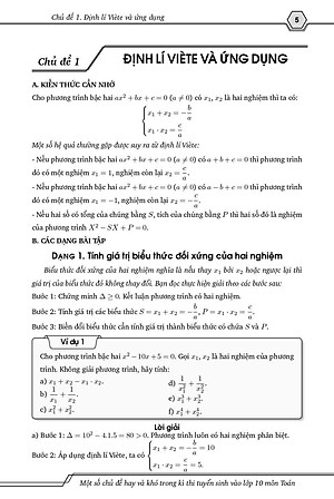 Một Số Chủ đề hay Và Khó trong kỳ thi vào lớp 10 môn Toán