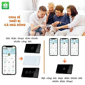 Công Tắc Cảm Ứng Datic Điều Khiển Mọi Thiết Bị Từ Xa Bằng Wifi Qua Điện Thoại, Thương Hiệu Hunonic, Hàng Việt Nam. -2022