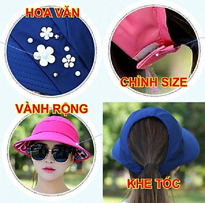 Mũ che nắng nón chống nắng đẹp thời trang nón đi chơi, nón chụp hình và nón đội kèm mũ bảo hiểm che nắng và chống nắng cực mát