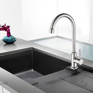 Vòi nước rửa chén inox 304 cắm chậu Lạnh Vòi rửa bát xoay 360 độ (Bảo hành 12 tháng - 1 đổi 1)