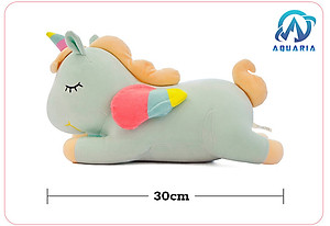Gấu Bông Kì Lân Unicorn Nằm Siêu Dễ Thương 30cm Quà Tặng Siêu Hot
