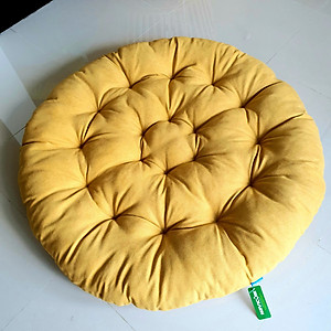 Ghế thư giãn papasan nệm vải bố cao cấp ( vàng)