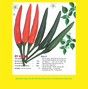 Hạt giống ớt hiểm F1 giống khỏe kháng sâu bệnh VTP44