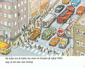 Sách Ehon - Thực Phẩm Tâm Hồn Cho Bé - Xe Tuần Tra Cố Lên Nhé! (Tái Bản 2020)