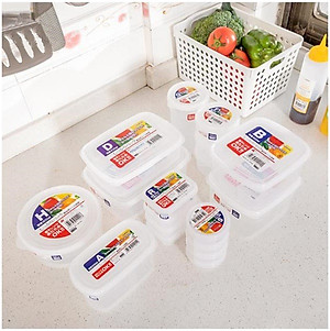 Hộp nhựa bảo quản thực phẩm Nakaya 540ml - Hình tròn 