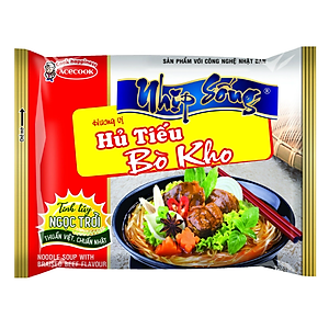 Thùng 30 Gói Hủ Tiếu Nhịp Sống vị Bò Kho 72g