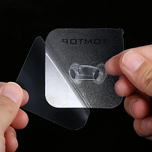 TOMTOP 2 cái Móc kết dính chắc chắn trong suốt bằng nhựa Superglue đỡ phích cắm không thấm nước