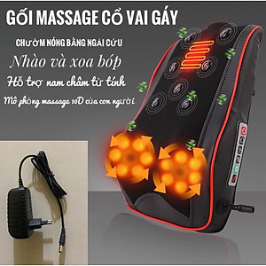 ￼Gối Mát Xa Cổ Vai Gáy HAIZIN - Máy Masage cổ vai gáy đa năng cao cấp BH12T