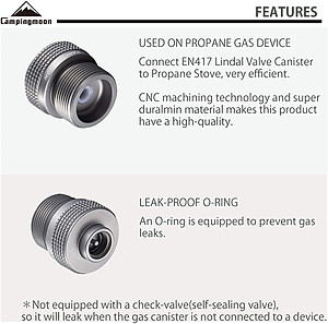 Phụ kiện đầu chuyển bình gas Campingmoon Z20