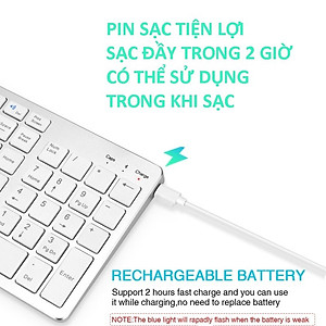 Bàn phím không dây K635 - pin sạc TypeC - đa kết nối bluetooth 5.0 + 3.0 + Usb wireless 2.4g hàng nhập khẩu