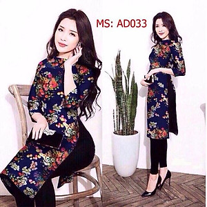  ÁO DÀI CÁCH TÂN IN HOẠ TIẾT 3D( không kèm quần)