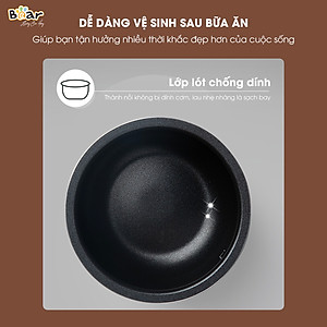 Nồi Cơm Cao Tần, Nồi Cơm Điện Thông Minh BEAR SB-NC16L Dung Tích 1.6 Lít Công Suất 400 W - Hàng Chính Hãng