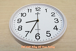 Đồng hồ Treo Tường Cao cấp KIM TRÔI EASTAR Tròn 31cm - Số Nổi 3D - Tặng Pin Maxell - BH 1 Năm