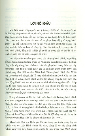 Giáo Trình Luật Tố Tụng Hành Chính Việt Nam - GS. TS. Phạm Hồng Thái, PGS.TS. Bùi Tiến Đạt (Đồng chủ biên) - Tái bản lần thứ nhất - (Bìa mềm)
