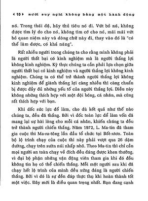 Sách 10 Suy Nghĩ Không Bằng Một Hành Động
