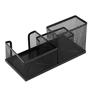 Hộp đựng bút để bàn Văn Phòng Phẩm NASI NS15 nhiều ngăn bằng thép sơn tĩnh điện cứng chắc khay đựng kệ để bút học sinh 