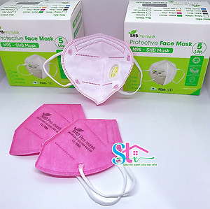 Khẩu trang N95 trẻ em có van thở SHB promask ,  Khẩu trang KN95 em bé 4 lớp kháng khuẩn chuẩn FFP2