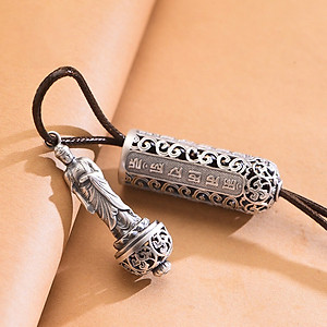 DÂY CHUYỀN PHẬT A DI ĐÀ MẠ BẠC - PHẬT TRONG TÂM