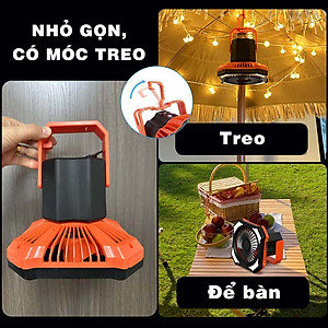 Quạt đèn có remote điều khiển từ xa kết hợp ổ cắm sạc tiện lợi Legaxi 