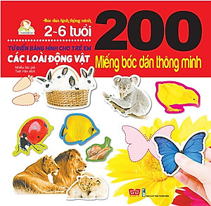 Bộ bóc dán hấp dẫn dành cho bé từ 2-6 tuổi:  Combo 9 Tập 200 Miếng Bóc Dán