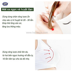 Lược sừng răng thưa thần thánh - COH143 (Size: S - 9cm) Massage đầu giúp lưu thông máu đả thông kinh mạch