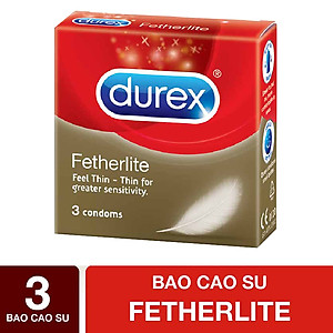 Bao cao su Durex Fetherlite Hộp 3 Bao