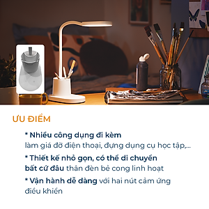 Đèn bàn Philips bảo vệ mắt Bucket DSK214 7W - Điều chỉnh độ sáng, êm dịu cho đôi mắt khỏe đẹp