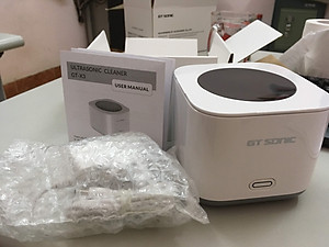 Máy rửa siêu âm mini GTsonic X3 – dung tích 180ml, công nghệ sóng siêu âm hiện đại, làm sạch sâu và loại bỏ bụi bẩn hiệu quả cho trang sức, kính mắt, đồng hồ, dụng cụ nha khoa, linh kiện điện tử – Hàng chính hãng