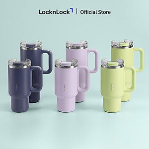 Bình giữ nhiệt LocknLock Balance grip tumbler LHC4397 dung tích 900ml / LHC4398 dung tích 1.2L có quai - 3 màu