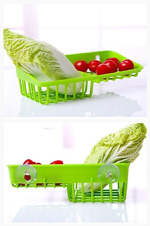 Kệ để miếng mút rửa bát 2 ngăn dạng lưới Inomata nội địa Nhật Bản