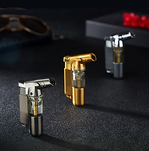 Vỏ Hộp Quẹt Bật Lửa Gas BCK862 Khò 1 Tia Mạnh Mẽ Nhìn Rõ Lượng Gas - Nhiều Màu