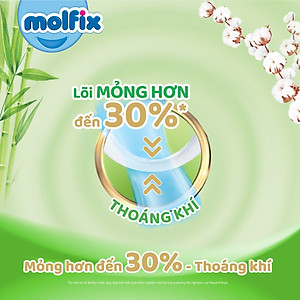 Combo 2 Tã/bỉm quần MOLFIX Thiên nhiên Super Jumbo M60/L52/XL42/XXL38