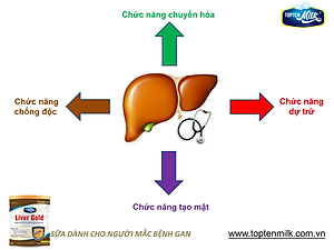 Sữa dinh dưỡng cho gan ,mát gan giải độc liver gold 800g topten milk