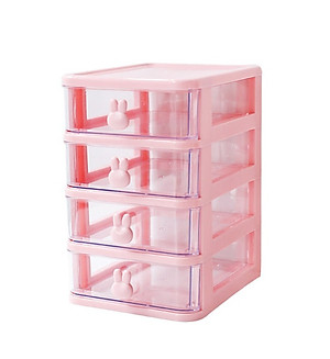 Kệ Đựng Mỹ Phẩm Thỏ Nhiều Tầng Có Sticker Dễ Thương