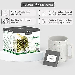 Trà đậu xanh túi lọc Goce - Mát gan, giải nhiệt