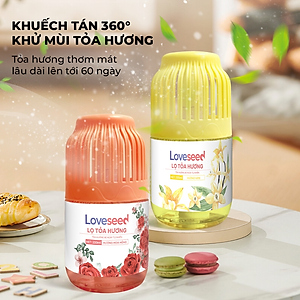 Lọ tỏa hương Loveseed hương thơm tự nhiên dễ chịu khử mùi sáp thơm phòng thế hệ mới 60 ngày - Dung tích 200ml