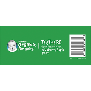 Bánh Gạo Hữu Cơ Gerber Organic vị Việt Quất Táo Củ Cải Đỏ 48g cho trẻ trên 7 tháng tuổi