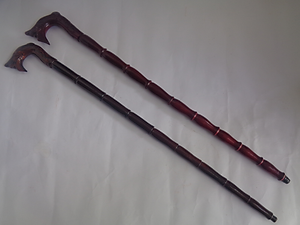 Gậy batoong gỗ đầu rồng chống trơn trượt cho người già