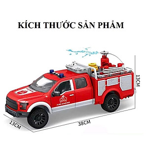TOYSTAR-666-88P Mô hình xe cứu hoả cứu hộ, Xe Ô Tô Đồ Chơi Cho Trẻ Em